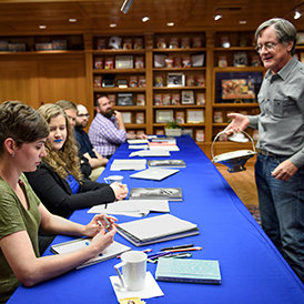 World Fantasy Award-winning author Tim Powers leads one of his many workshops.